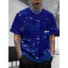 3D Digital Printing T-Shirt Teen Men's Short Sleeve Top Versatile Breathable