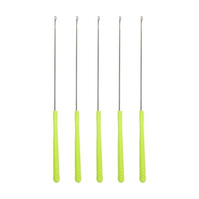 5PCS Plastic Handle Crochet Needle Hook Crochet Needle for Hair Braiding, Dreadlock Beads, Crochet Making