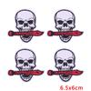 10Pcs Punk Skull Iron On Patches for Clothing - Gothic Headphone Mushroom Embroidered Patches On Clothes Jackets DIY Decor