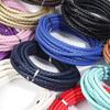 5 metri 6mm Corde in Pelle Intrecciata Corda Rotonda in Pelle Cordino per Fai da Te Ciondolo Collana Intreccio Bracciale Gioielli Materiali per la Creazione