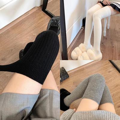 1Pair New Women Winter Warm Thicken Thermal High Stockings Casual Knee Socks