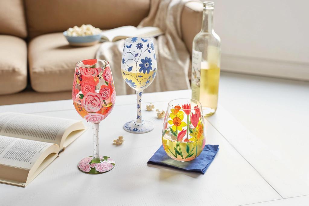 Lolita Wine Glass "PRETTY AS A PEONY" 6015413