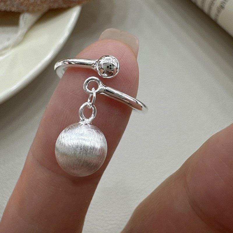 925 Silver Open Finger Ring Punk Heart Irregular Geometric Stackable For Women Girl Jewelry Gift Dropship