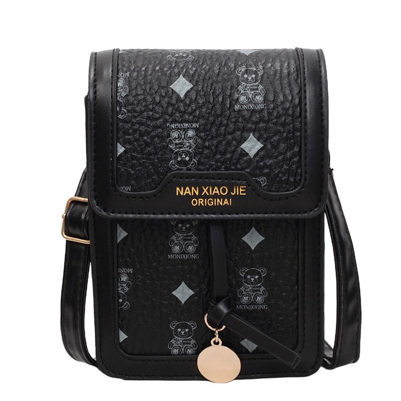 Premium Sense Niche Mobile Phone Bag Women's 2025 New Textured Shoulder Bag Summer Versatile Printed Messenger Bag