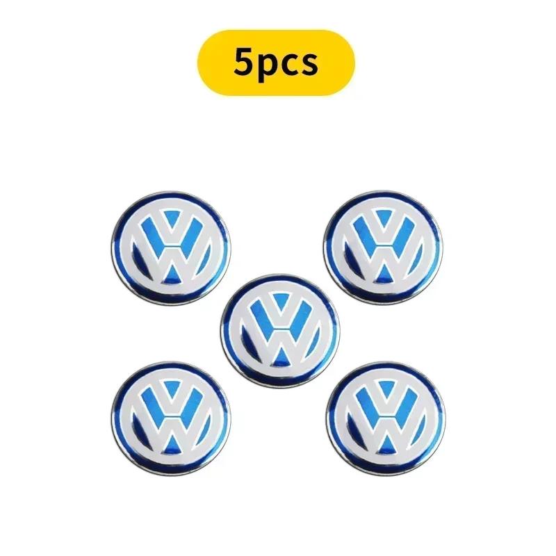 VW 2/5/10Pc 14mm Car Key Emblem Stickers Auto Control Key Logo Decals For Volkswagen VW GTI Golf Passat B6 Jetta Touran CADDY Rline EN1