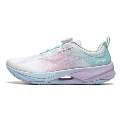 Li Ning Kids Ultra Light 21 Synthetic Leather Fabric 2024 Round Toe Reflective Shock Absorption Rebound Breathable Low Top Running Shoes YKFU012-12