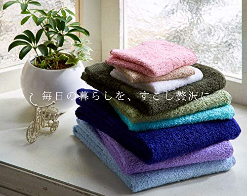 Hotel Hand 5-Piece Set of Japanese-Made Senshu Towels (Approx. 32 X 33 Cm), Light Gray