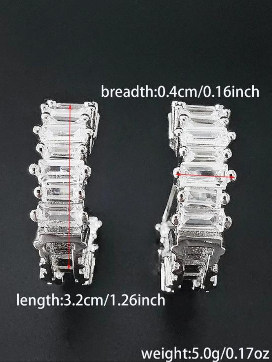 Luxury Gold Cubic Zirconia Earrings for Women - Wedding & Party Jewelry E6481
