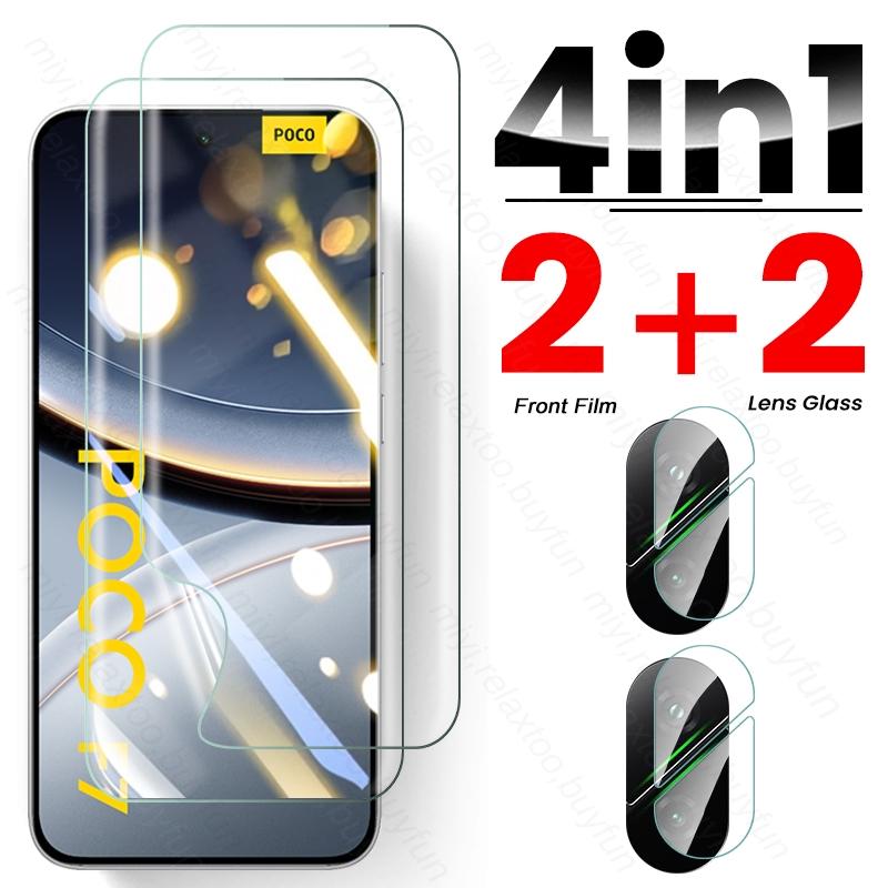 6 In 1 999D Hydrogel Film For Xiaomi Poco F7 5G Curved Screen Protectors On PocoF7 Poko Little F7 F 7 Ultra Pro 7F Camera Glass