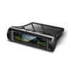 Car USB Solar Charge Smart Digital Clock Calendar Time Temperature LED Display Automobile Interior Accessories Auto Start