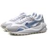 New LiNing Cushioned Anti Slip And Wear Resistant Lightweight Low Top Running Shoes Women's White Light Blue AGCR034-2