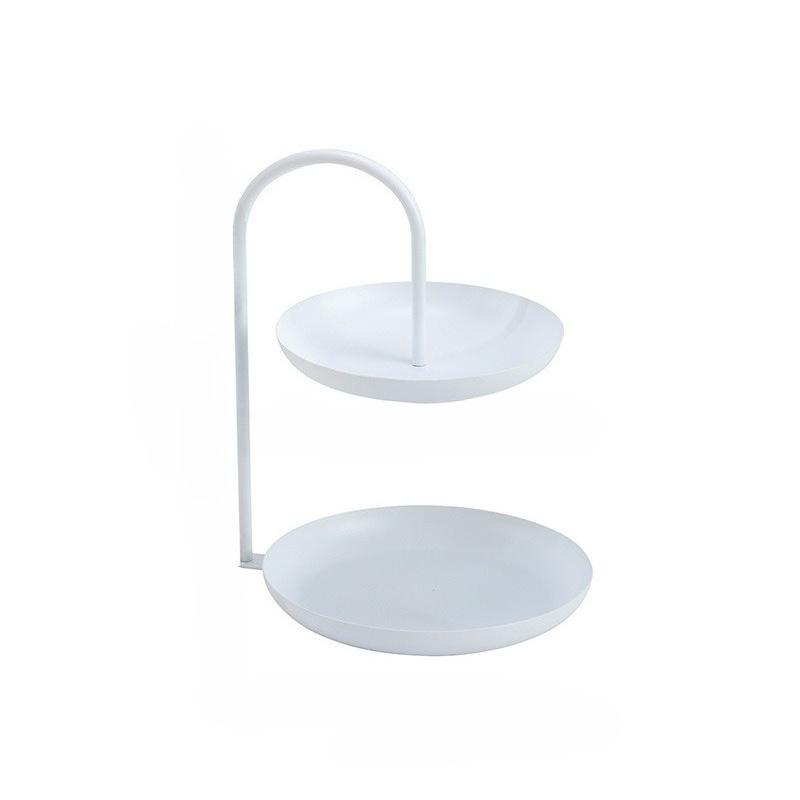 Nordic Iron Art Tray Multi-layer Fruit Plate Creative Home Candy Dish Coffee Table Platter Multifunctional Storage Organizer