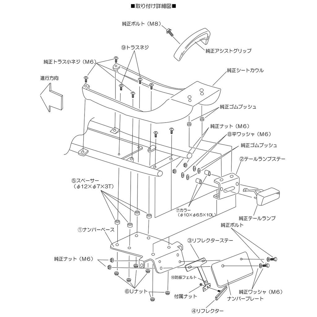 Daytona Motorcycle Fenderless Kit Zephyr 74300 750/RS (91-06)