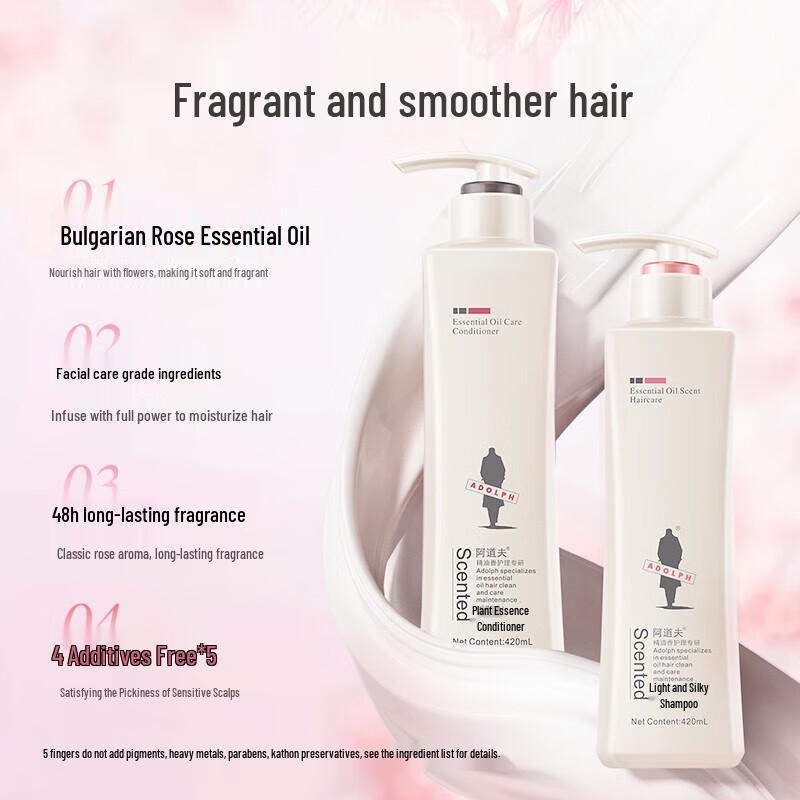 Adolph Essential Oil Hair & Body Care 3-Piece Set