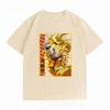 Dragon Ball Z Goku SSJ3 Shenron Print T-shirt Casual Short Sleeve Cotton Anime Streetwear T-shirt Unisex