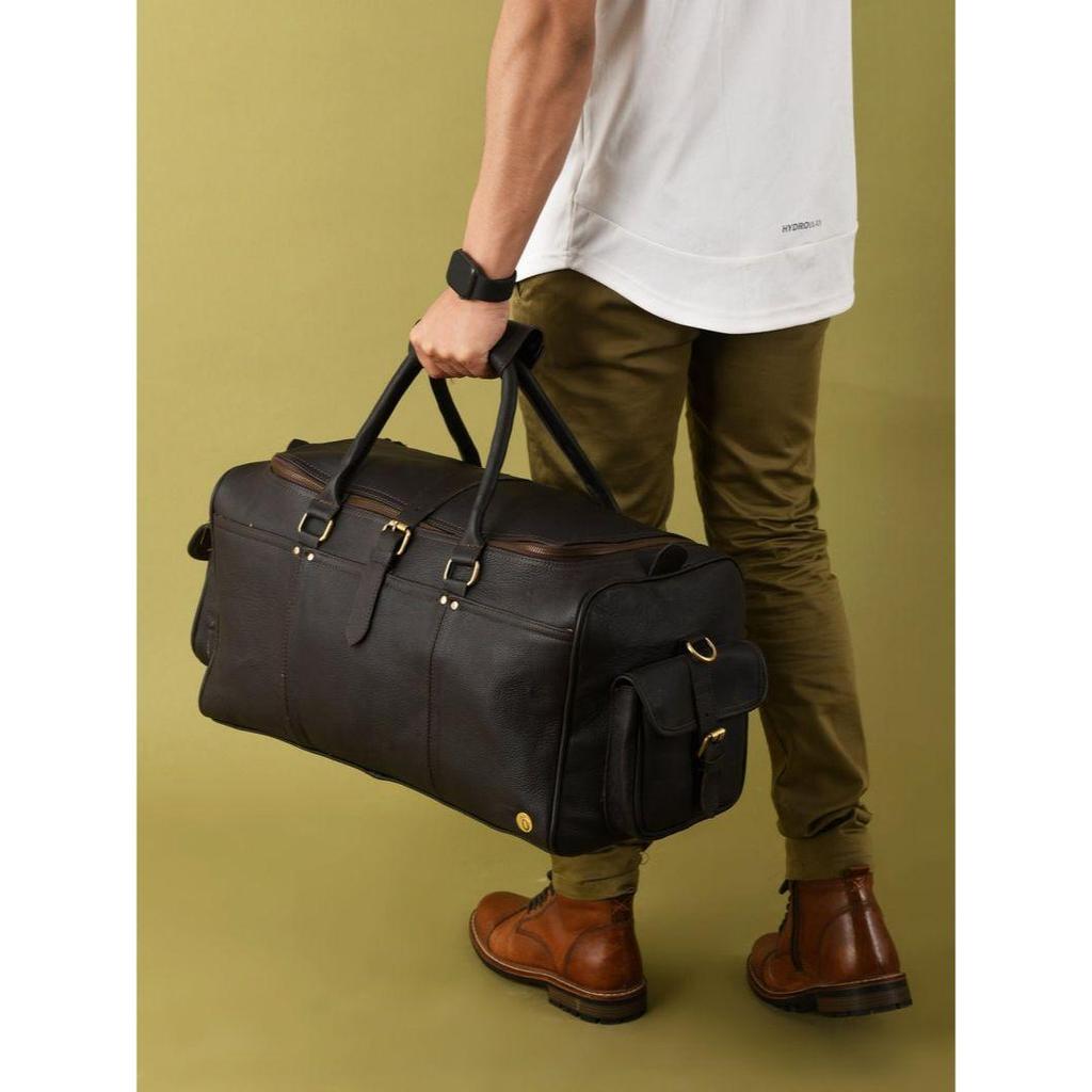 Gifts For Him|Monogrammed Leather Duffle Bag|Valentines Day Gift|Leather Weekender Bag|Carry On Leather Holdall|Overnight Bag