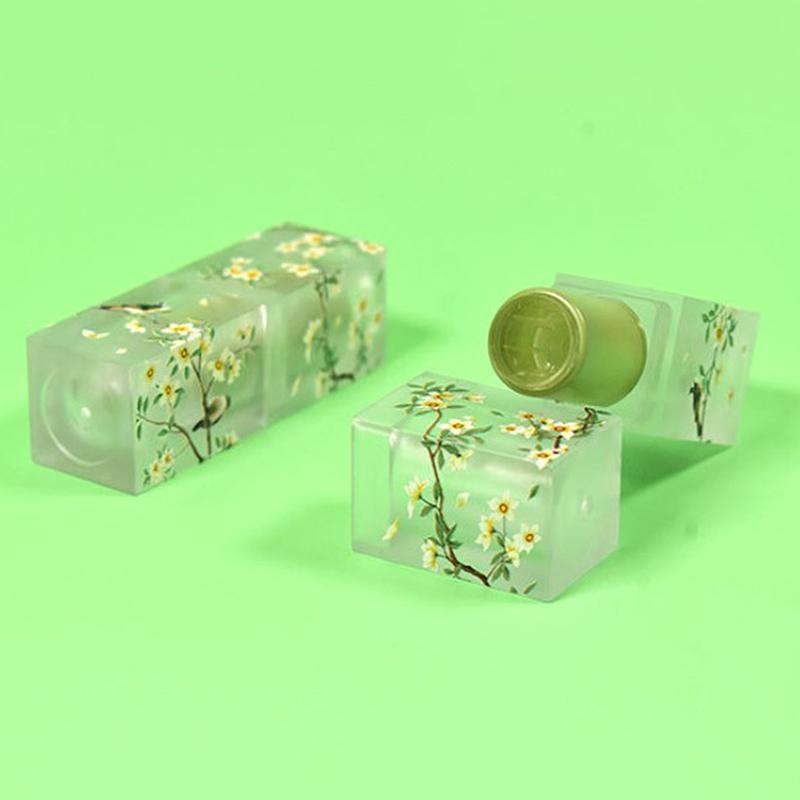 Small Fresh Scrub Square Lipstick Tube Empty Lip Balm Container Lip Tubes