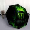 Printed Monster Energy LOGO Printed Folding Umbrella,Outdoor,Leisure,And Travel Umbrella,Durable Umbrella Fabric,Birthday And Holiday Gift