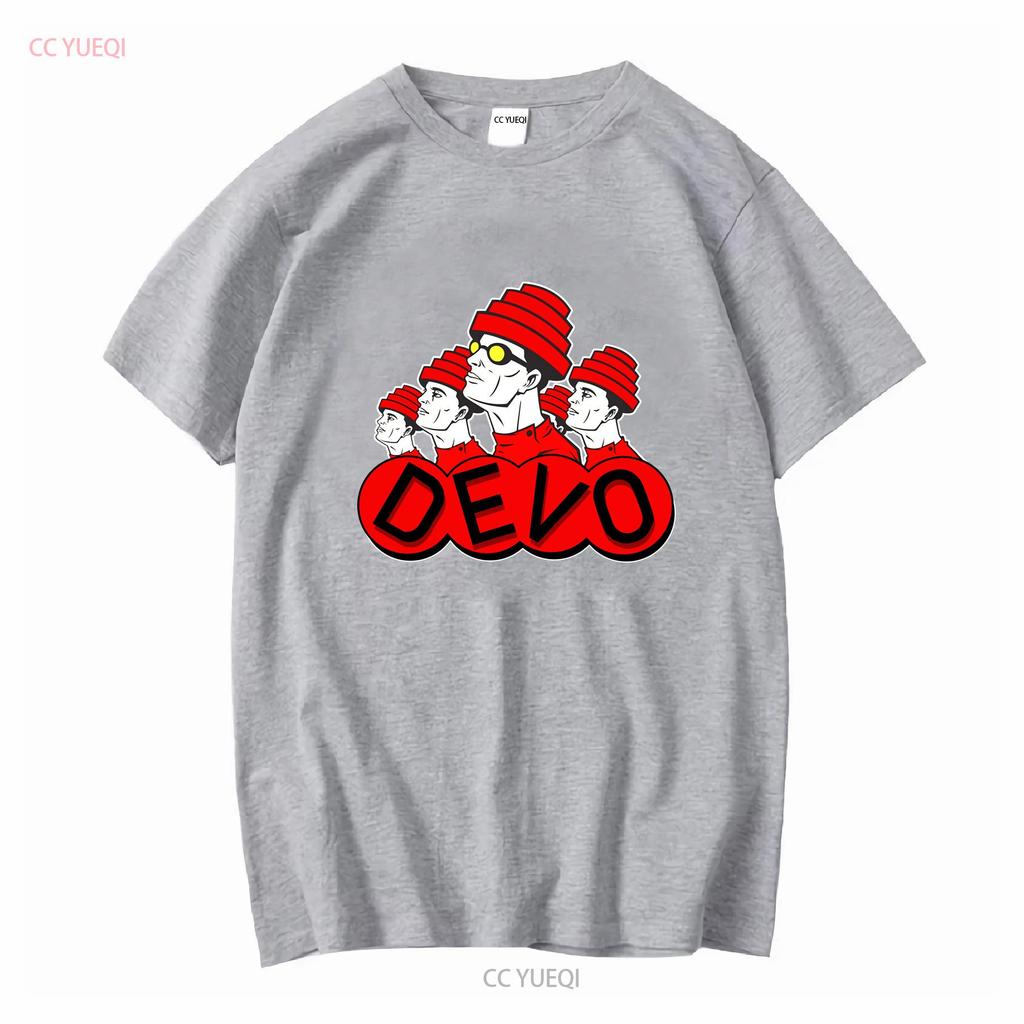 Funny Devo American Rock Band T Shirt Unisex Black Size S To 4xl Long Sleeves Vintage Washed Unisex Fashion Casual