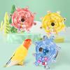 Interactive Parrot Toy Bird Cage Toy for Parrots Rotating Treat Dispenser for Mental Stimulation and Entertainment