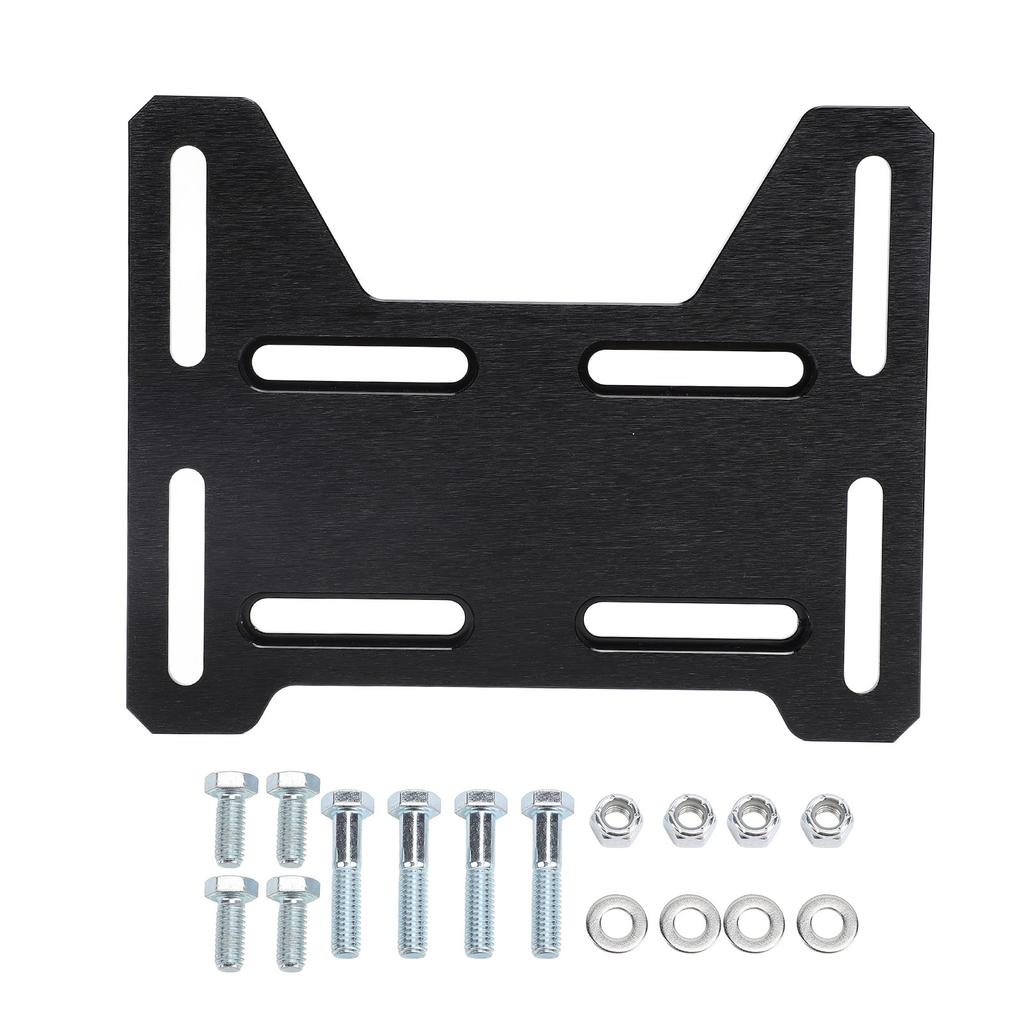 Nastavitelný adaptér držáku motoru s hardwarem Hliník Vysoká tvrdost Dlouhá životnost pro Mini Bike Go Kart Černý