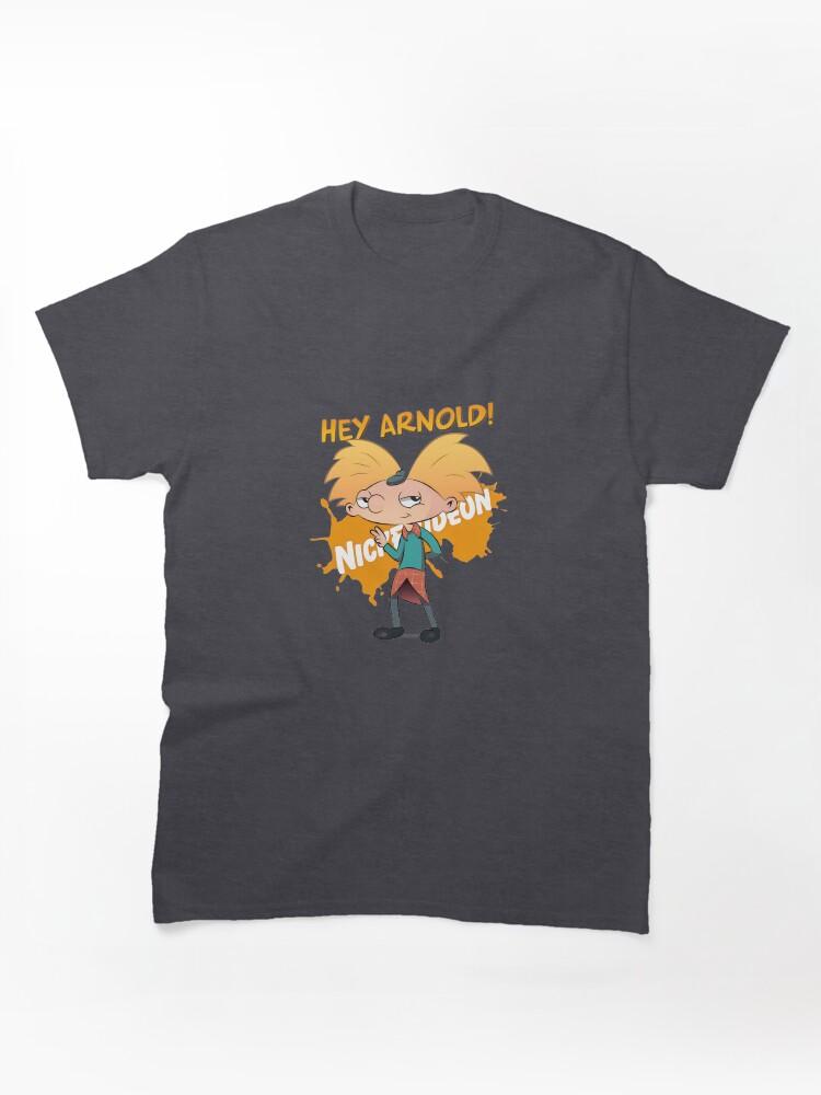 Hey Arnold! Hey Arnold! Nickelodeon Cool Vibe Arnold Unisex T-Shirt-77 Classic Unisex T-Shirt