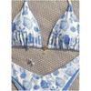 Women S Sexy Split Thong Bikini Swimsuit With Tie