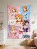 One Piece Anime Decor Tapestry Luffy Characters Themed Wall Hanging Decorative Wall Cloth For Living Room Bedroom Dorm Room Deco