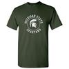 Michigan State University Distressed Circle Logo Licensed T-Shirt
