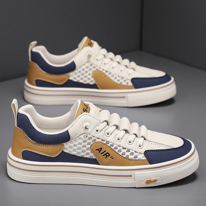 Men's Shoes 2025 Summer New Breathable Mesh Sports Casual Shoes Trend Versatile Fashion Men's Board Shoes Student Tide Shoes