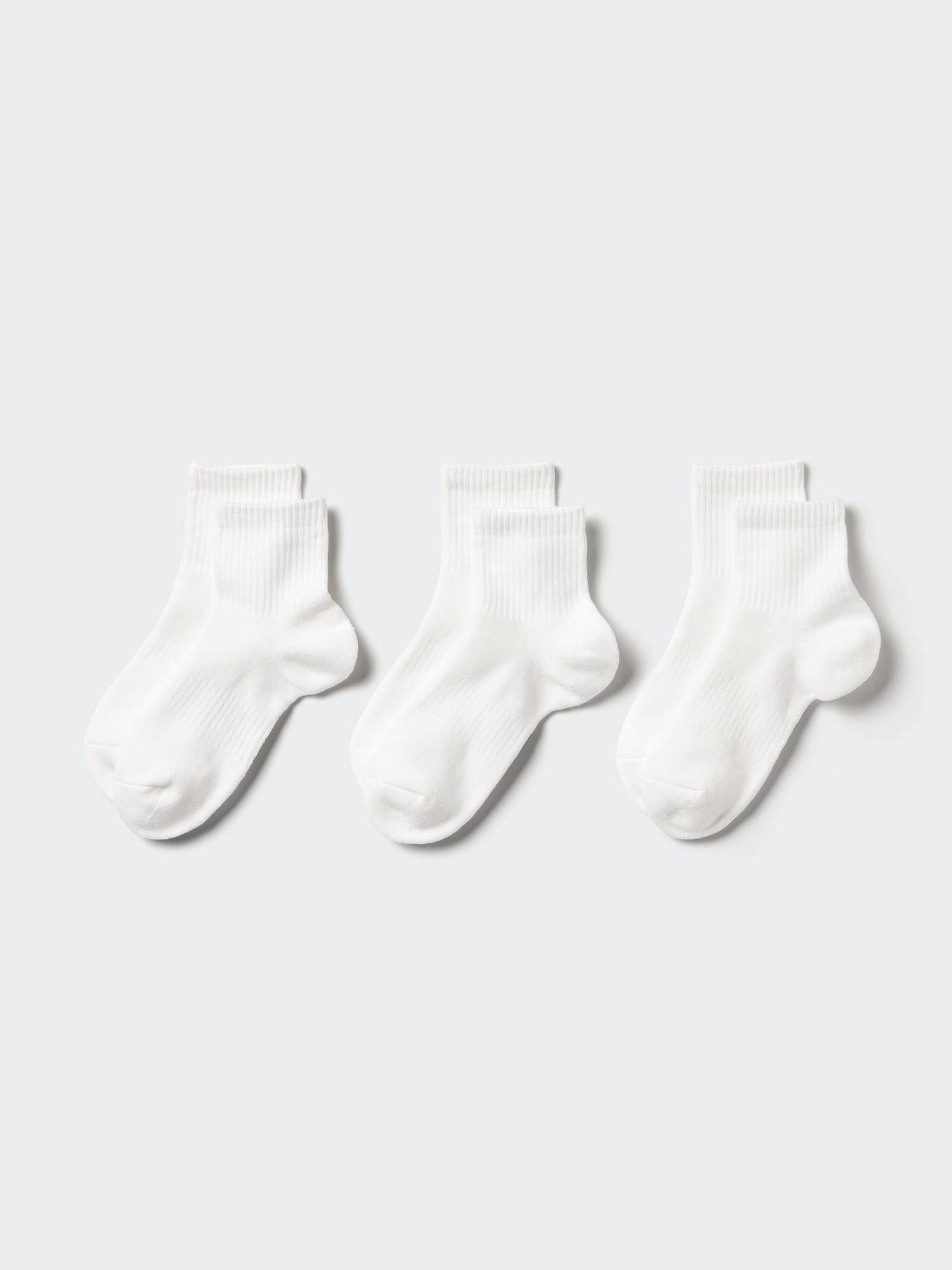 

Uniqlo Japan Regular Socks Set 3 Pair Rib Pile 00 WHITE/2325