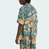Adidas Originals Archive Floral Resort Shirt Classic Vintage Print Sports Polo Short Sleeve Men Shirts Blue Green Yellow KC5901