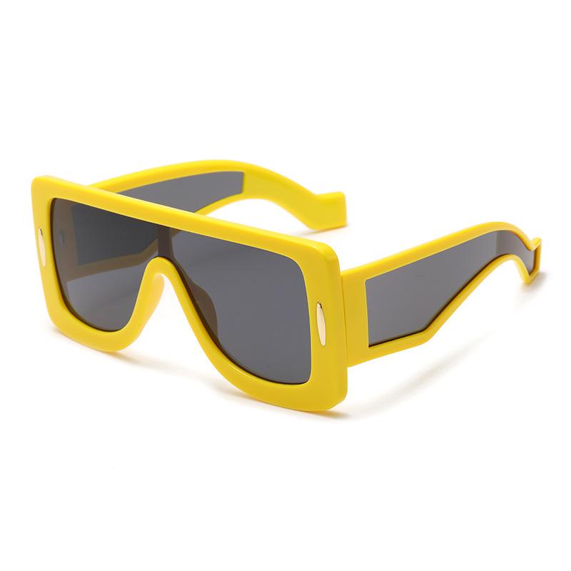 European and American big box trend oversized sunglasses women's high-end sunscreen sunshade retro personalized sunglasses S