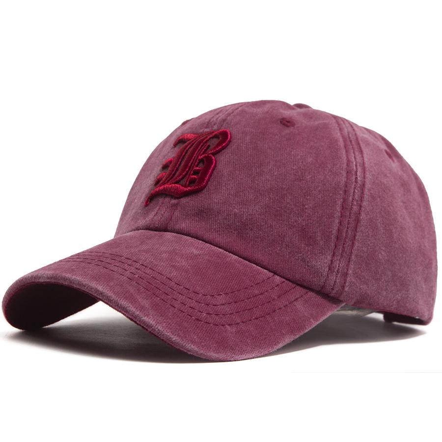 Fashion 3D Embroidery Letter Baseball Cap Men Women Vintage Washed Soft Dad Hat Snapback Retro Hip Hop Outdoor Casual Visor Caps