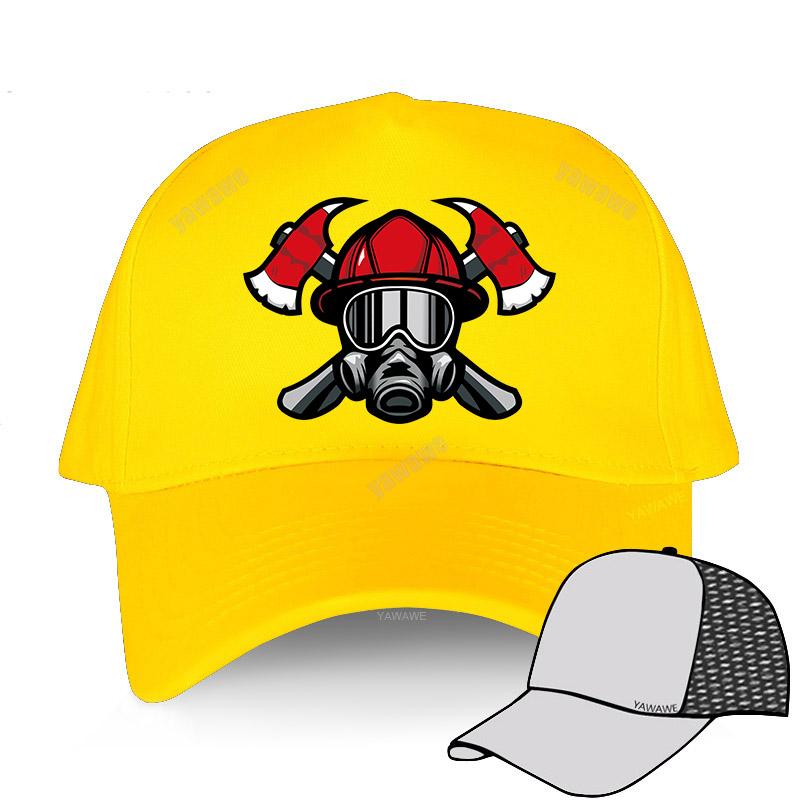 Pălărie unisex pentru femei Pălărie curbată din bumbac pentru departamentul de pompieri de salvare șapcă de baseball potrivită șapcă de soare unisex în aer liber șapcă sport reglabilă