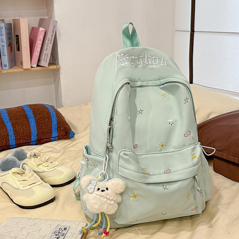 Schoolbag1011 Summer School Bag Female Junior High School Student Niche ins Large Capacity Backpack Japanese Travel College Student Backpack