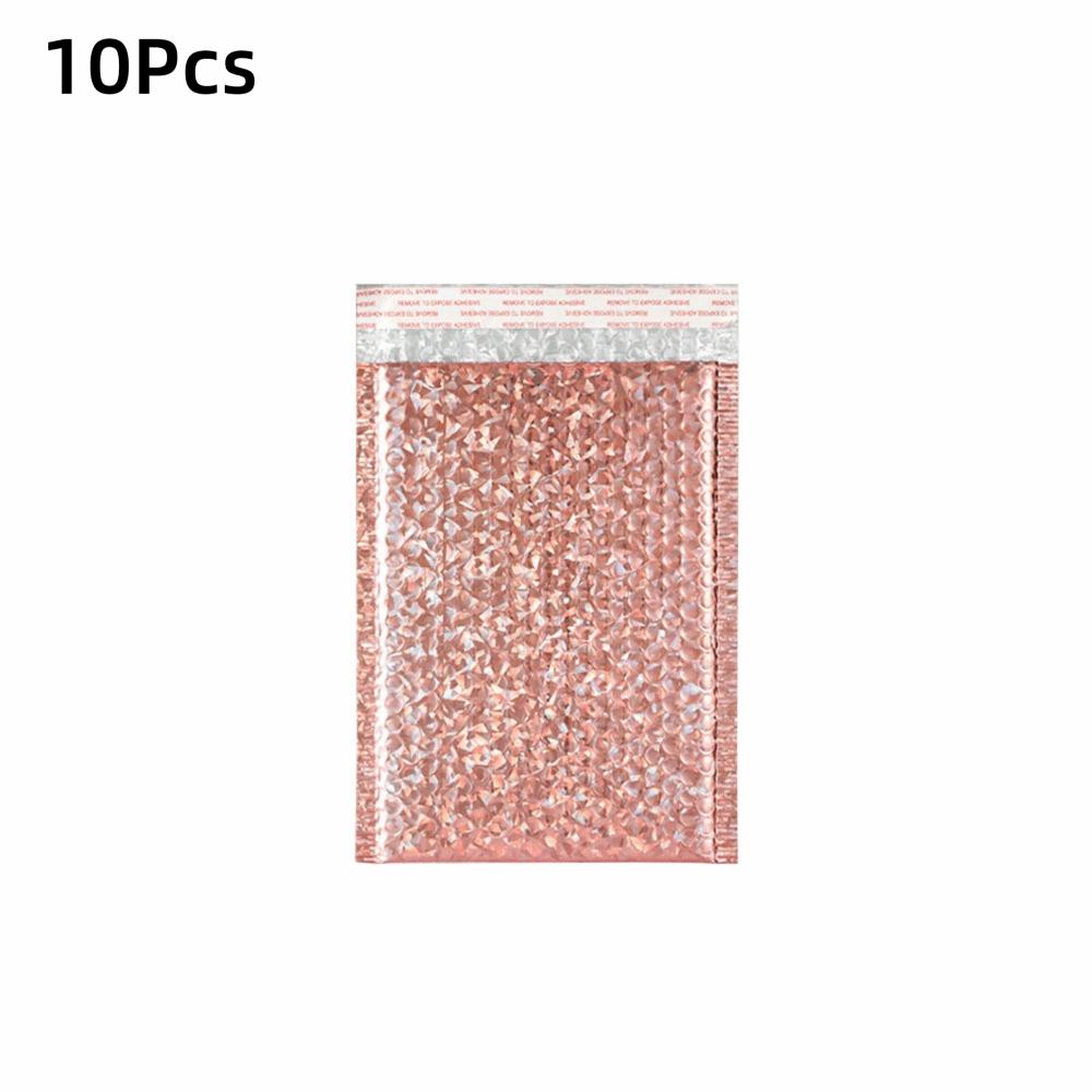 10Pcs Waterproof Bubble Mailers Pearlescent Film Shipping Bags Durable Foam Envelope