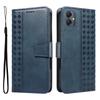 For Samsung Galaxy A06 5G/Galaxy A06 4G Leather Case Wallet Stand Grids Imprinted Phone Cover with Strap