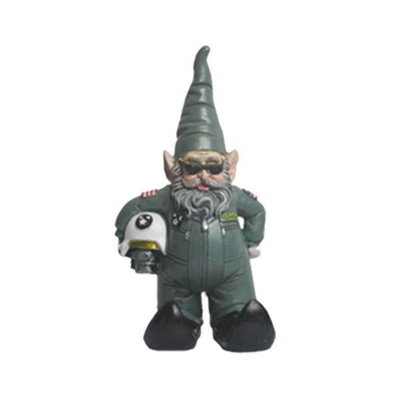 Creative Resin Gnome Elf Doctor Nurse Pilot Garden Ornament