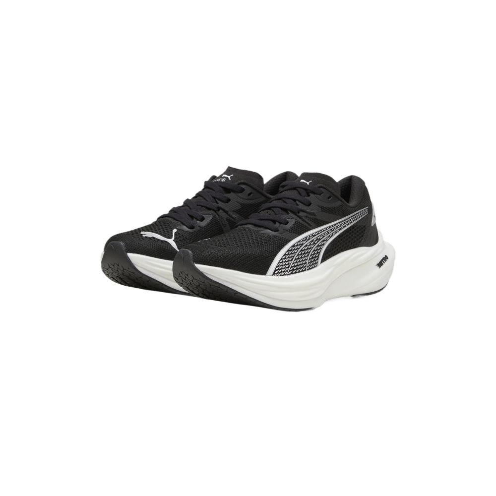 Puma  Deviate Nitro 3 Black White Women Sneakers Silver 309708-01