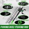SOUGAYILANG 1.8m-2.4m Fishing Rod Combo 5 Sections Carbon Fiber Casting Rod and 7.2:1 Gear Ratio Baitcasting Fishing Reel Tackle