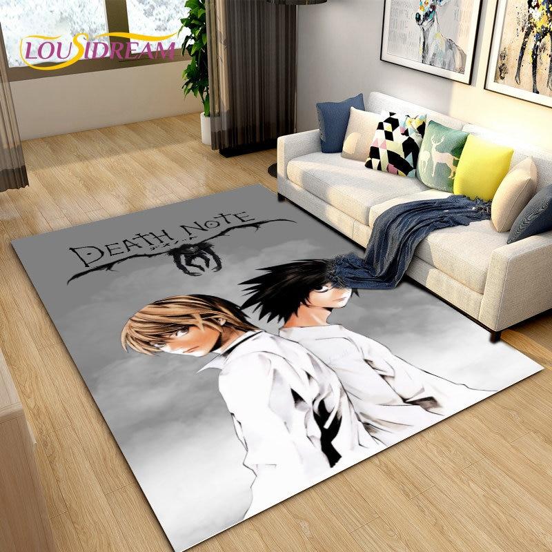 Anime Death Note Area Rug Large,Carpet Rug for Living Room Sofa Children's Room,Kitchen Bathroom Doormat Soft Non-slip Floor Mat