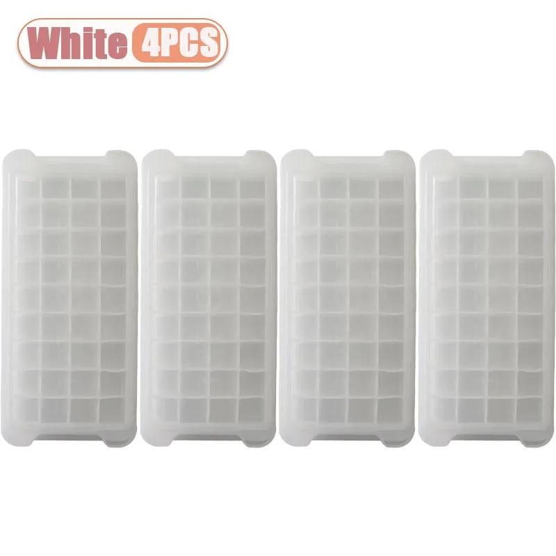 1-4PCS Silicone Ice Compartment Ice Cube Molds Easy Release Square Ice Mold for Whiskey Ice Ball Maker Kitchen Supplies