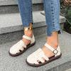 Fashion New Summer Shoes Women Strap Beach Sandals Gladistor Style Flat Heels Shoes Casual Sneakers Female Ladies Sandals