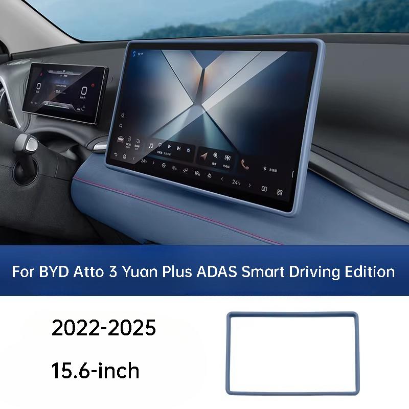 Für BYD Atto 3 Yuan Plus ADAS Smart Driving Edition 22-25 Auto-Navigationsbildschirm-Rahmen Silikonabdeckung Armaturenbrett-Display-Schutz