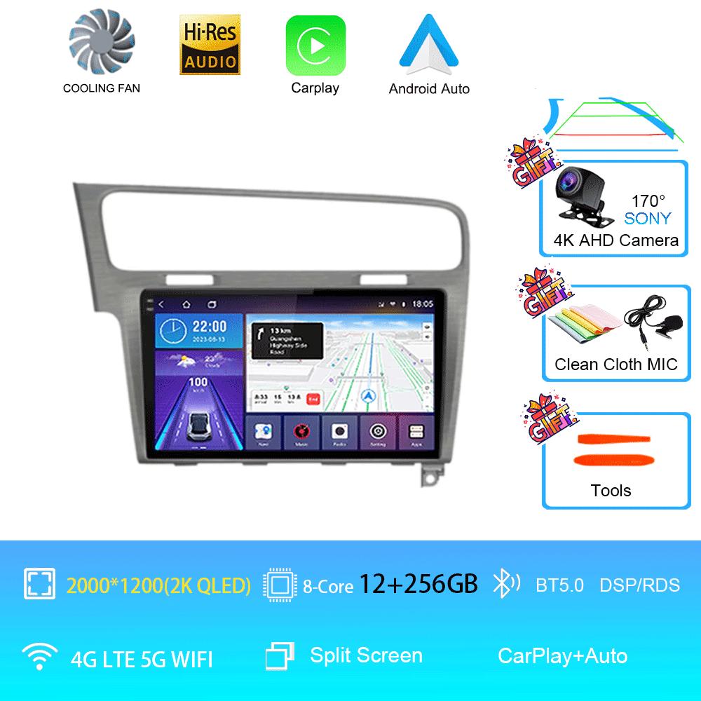 Car Radio Android 14 For Volkswagen VW Golf 7 MK7 GTI 2011-2021 Carplay HD Multimedia Auto Qualcomm GPS Stereo Video Player 2din