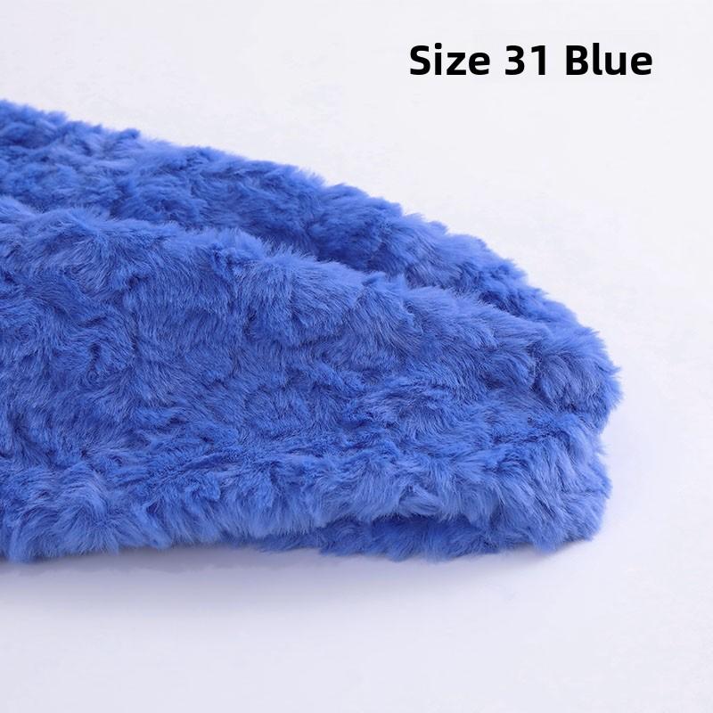 Thickened Rabbit Fur Brushed Cotton Doll DIY Fabric Rose Patterned Fur Collar Clothing Material Home Decor Sponge Pad Fabric