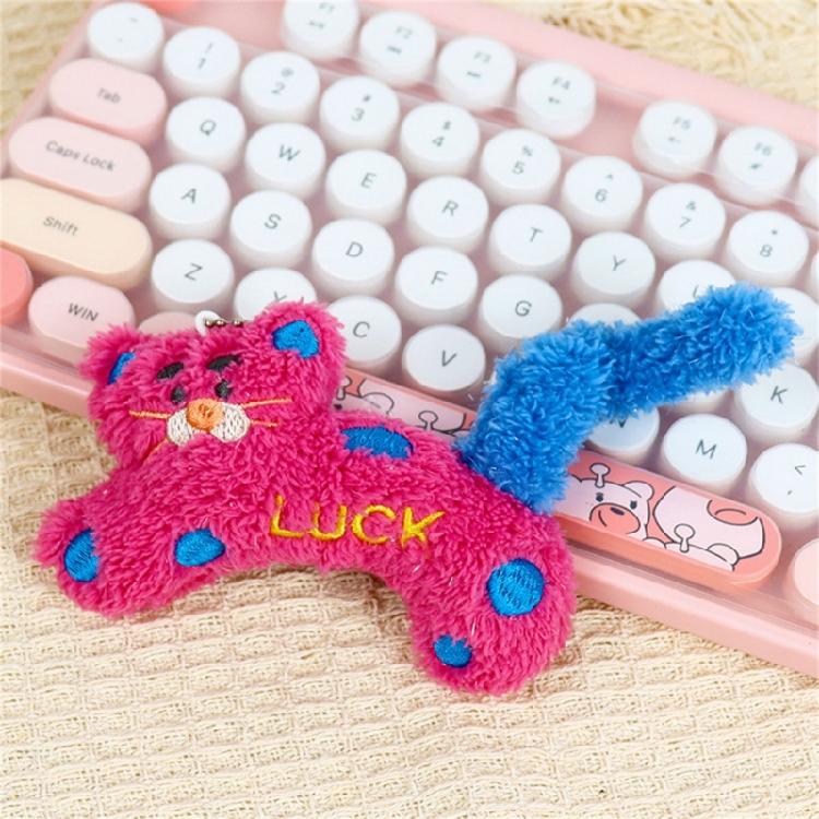 Multipurpose Lovely Cartoon Cats Sturdy Plush Keychain Charm Pendnat Fashion Statement for Keys or Phones Decoration