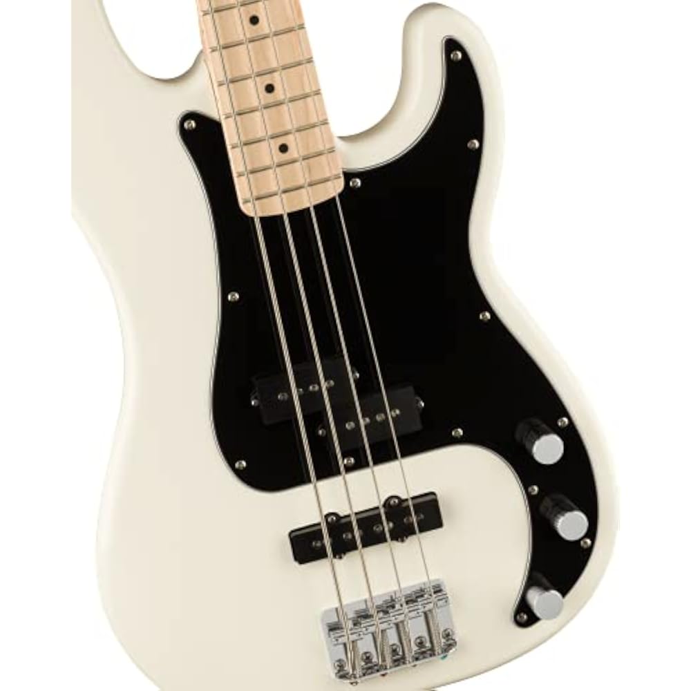 Squier by Fender Electric Bass Affinity Series™ Precision Bass® PJ, Maple Fingerboard, Black Pick...