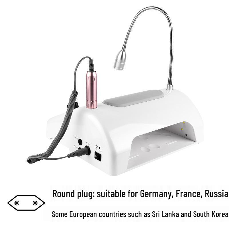 

Nail Lamp & Vacuum Cleaner with Grinder and Hand Rest